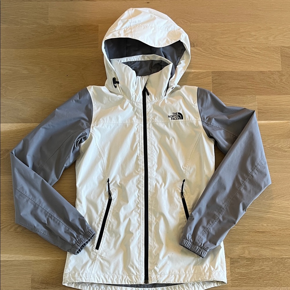 The North Face White and Gray Outdoor Jacket, XS